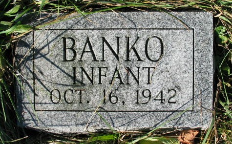 Infant Banko tombstone